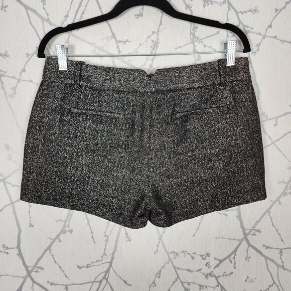 Bcbg MaxAzria Gray Metallic Mid Rise Bruna Shorts Party Bling - Picture 3 of 6